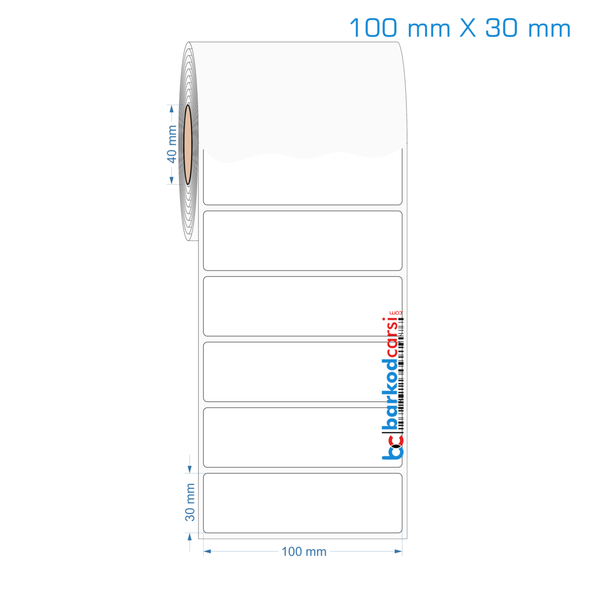100x30 mm Opak / Mat PP, Fastyre Etiket (Fiyatları)