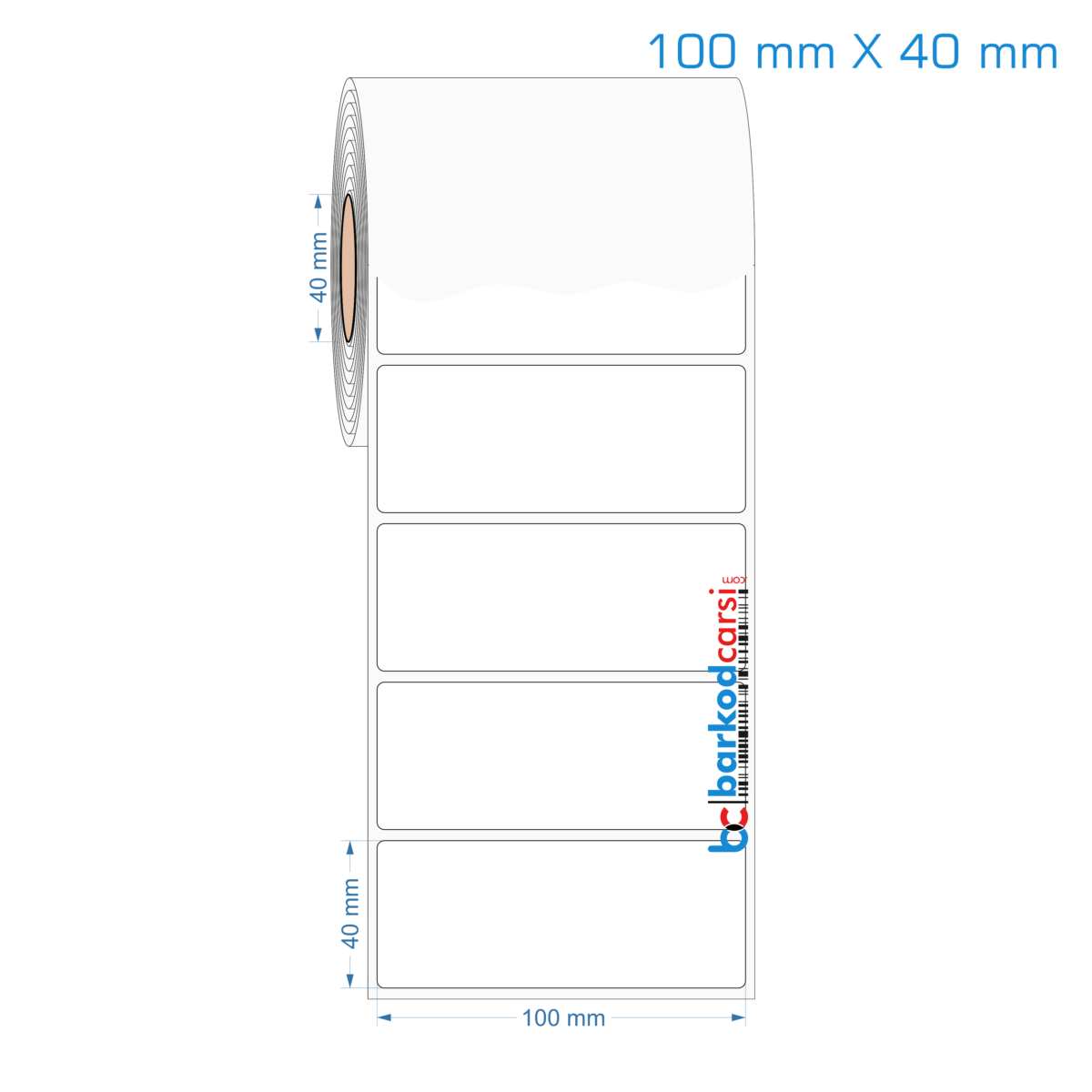 100x40 mm Opak / Mat PP, Fastyre Etiket (Fiyatları)