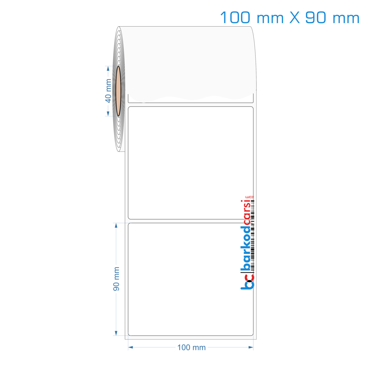 100x90 mm Opak / Mat PP, Fastyre Etiket (Fiyatları)