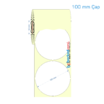 100 mm Çap Etiket (Kuşe, Vellum, Eko / Lamine Termal) Fiyatları