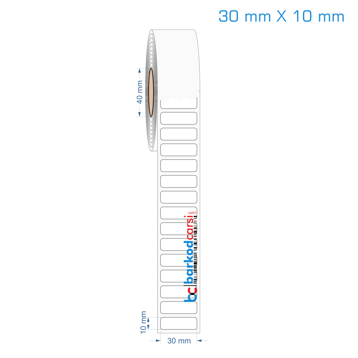 30x10 mm Opak / Mat PP, Fastyre Etiket (Fiyatları)