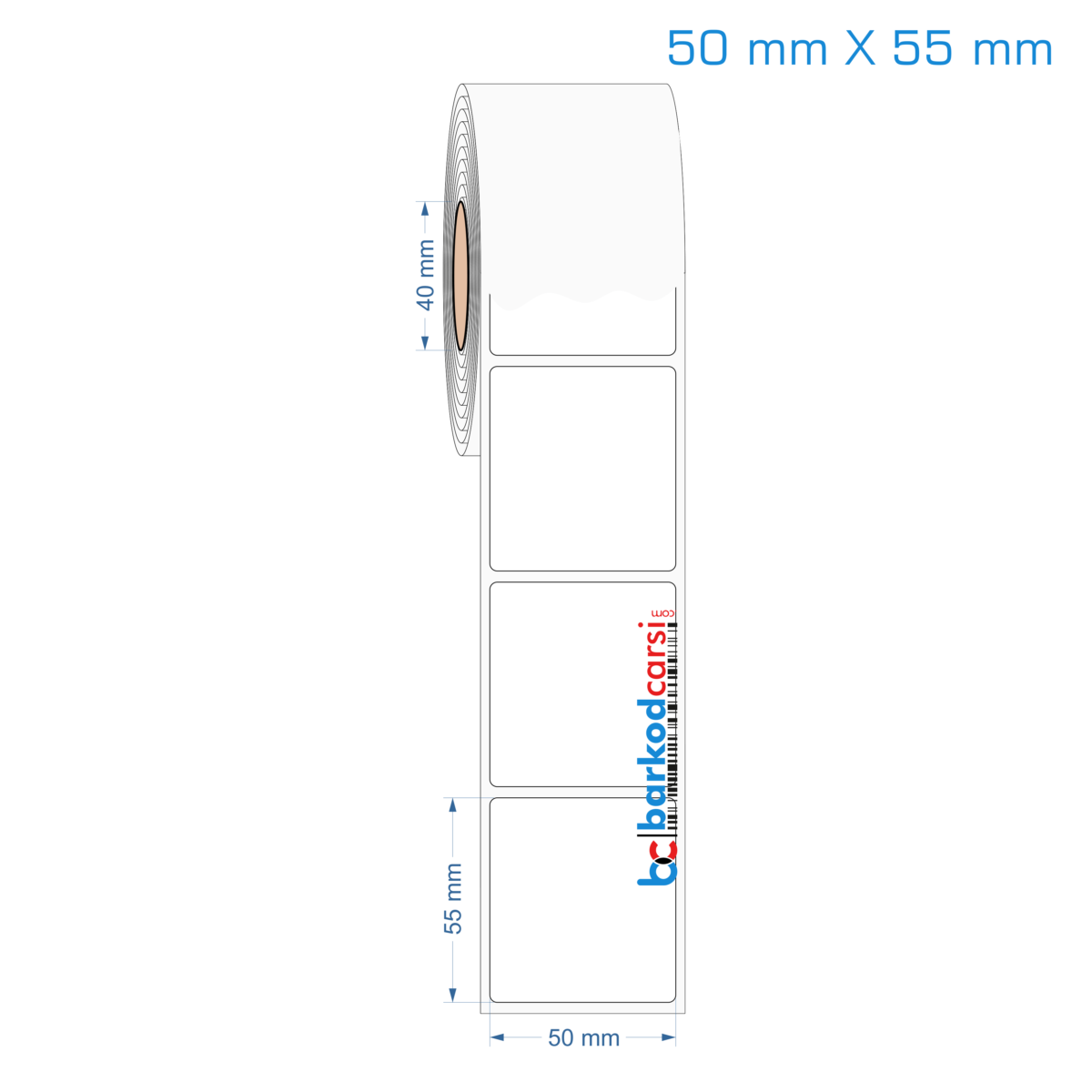 50x55 mm Opak / Mat PP, Fastyre Etiket (Fiyatları)