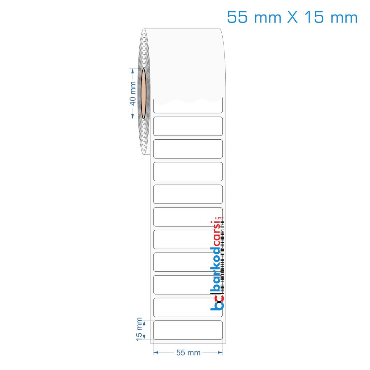55x15 mm Opak / Mat PP, Fastyre Etiket (Fiyatları)
