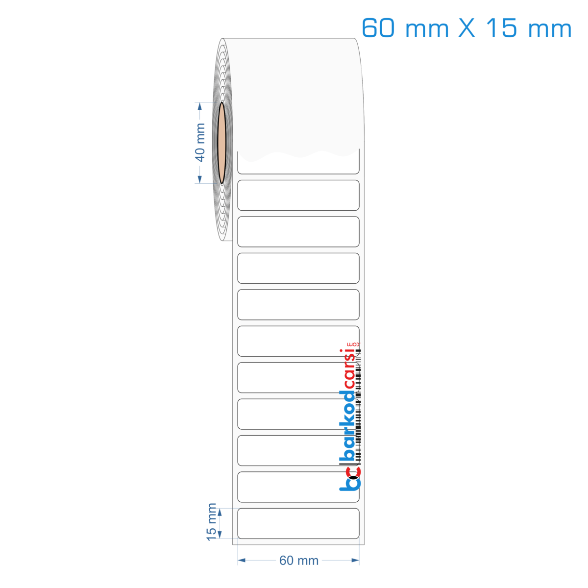 60x15 mm Opak / Mat PP, Fastyre Etiket (Fiyatları)