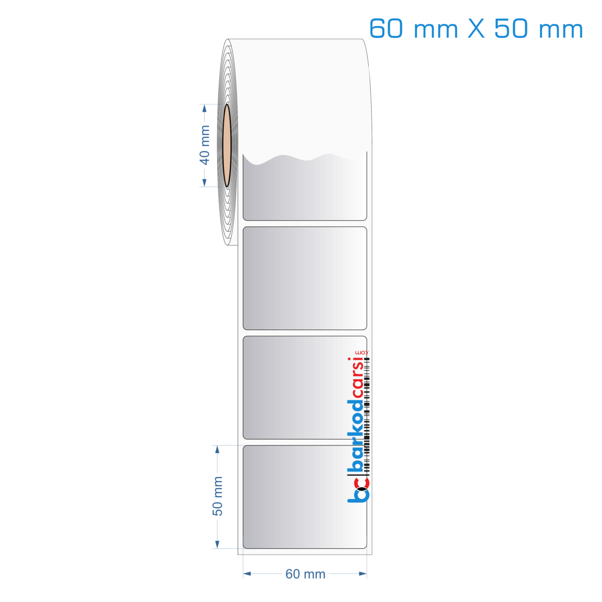 60x50 mm Silvermat Etiket (Fiyatı)