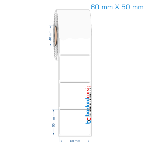 60x50 mm Opak / Mat PP, Fastyre Etiket (Fiyatları)