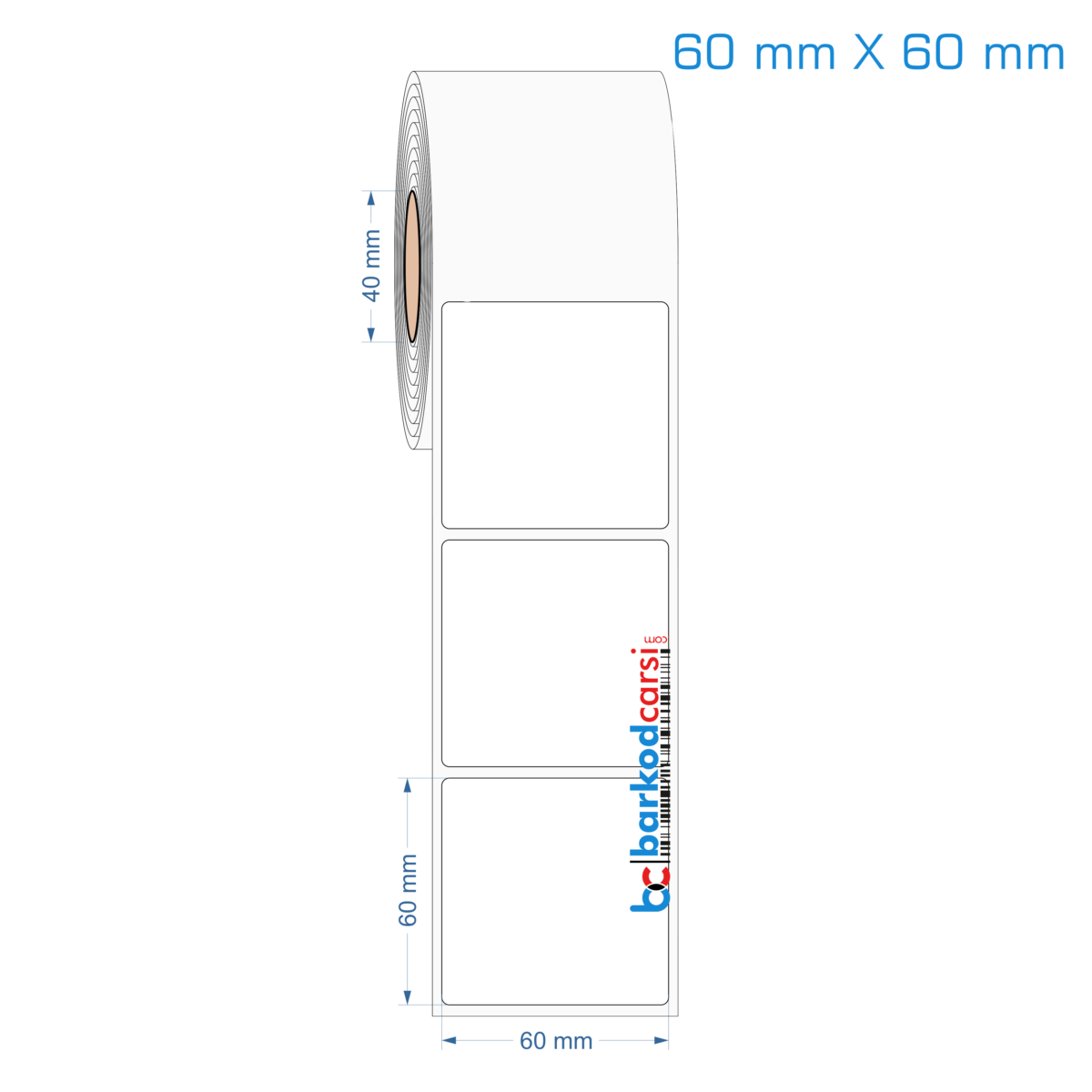 60x60 mm Opak / Mat PP, Fastyre Etiket (Fiyatları)