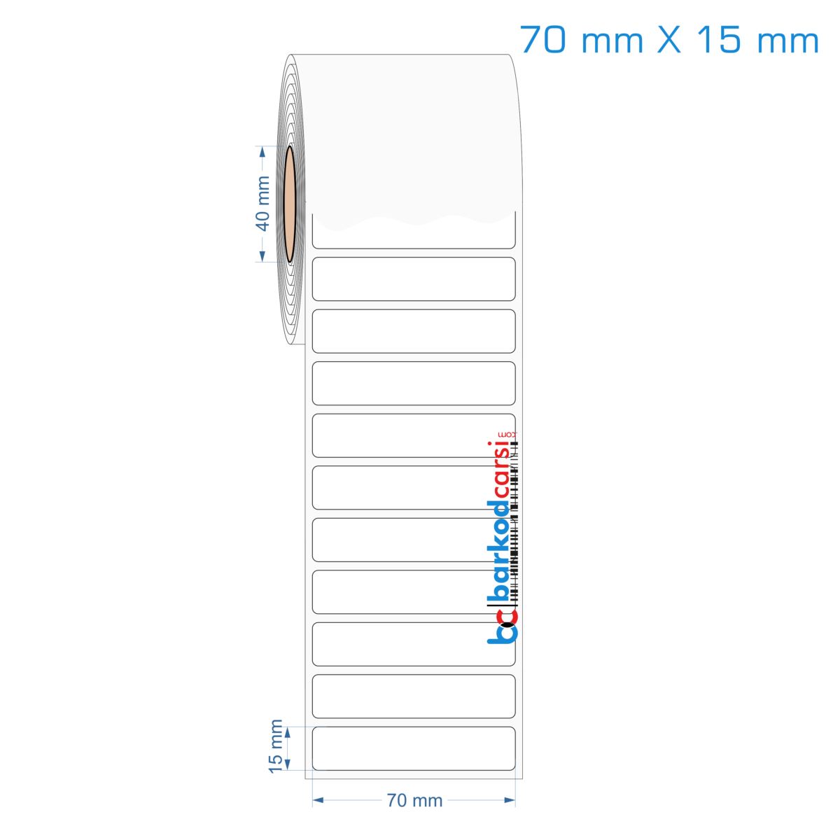 70x15 mm Opak / Mat PP, Fastyre Etiket (Fiyatları)