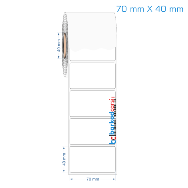 70x40 mm Opak / Mat PP, Fastyre Etiket (Fiyatları)