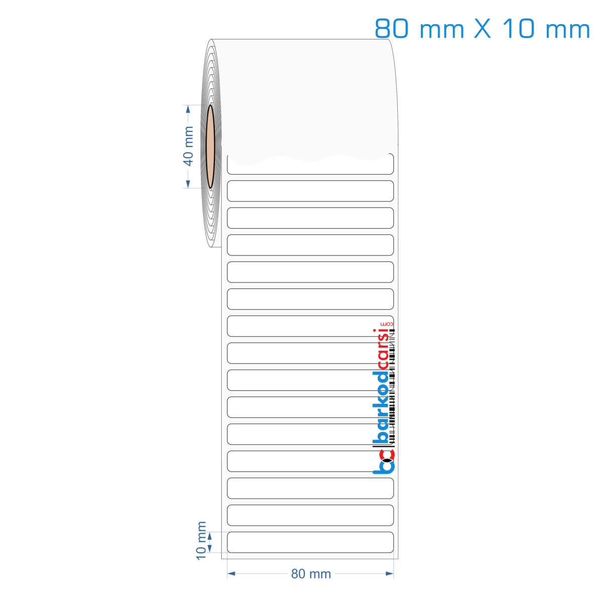 80x10 mm Opak / Mat PP, Fastyre Etiket (Fiyatları)