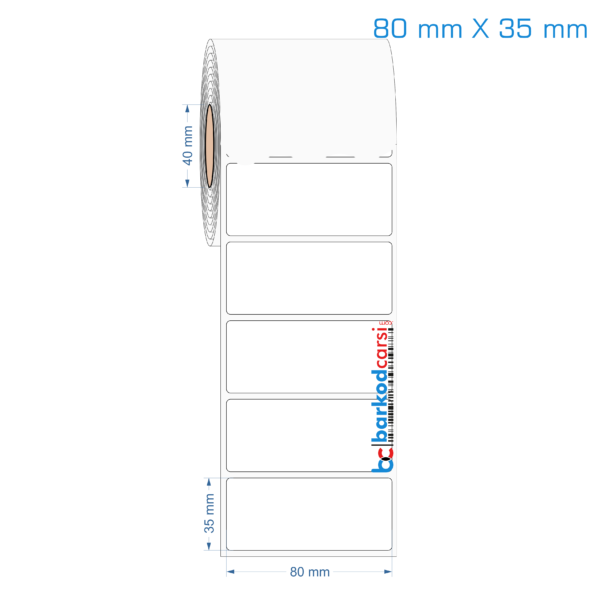80x35 mm Opak / Mat PP, Fastyre Etiket (Fiyatları)