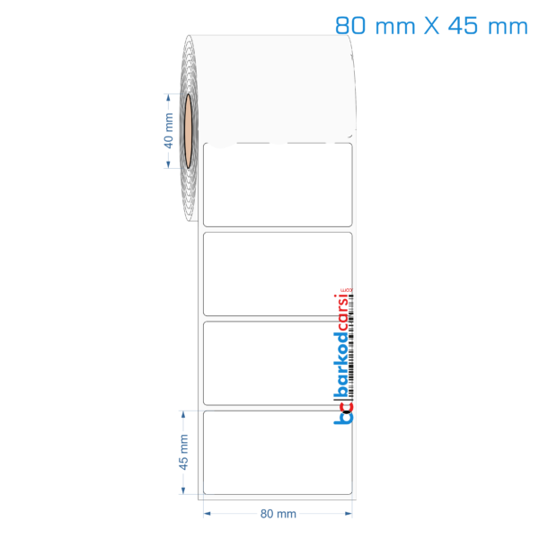 80x45 mm Opak / Mat PP, Fastyre Etiket (Fiyatları)