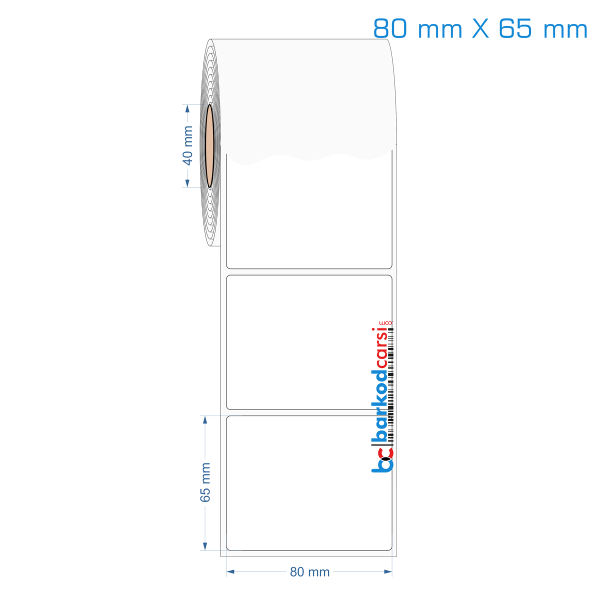 80x65 mm Opak / Mat PP, Fastyre Etiket (Fiyatları)