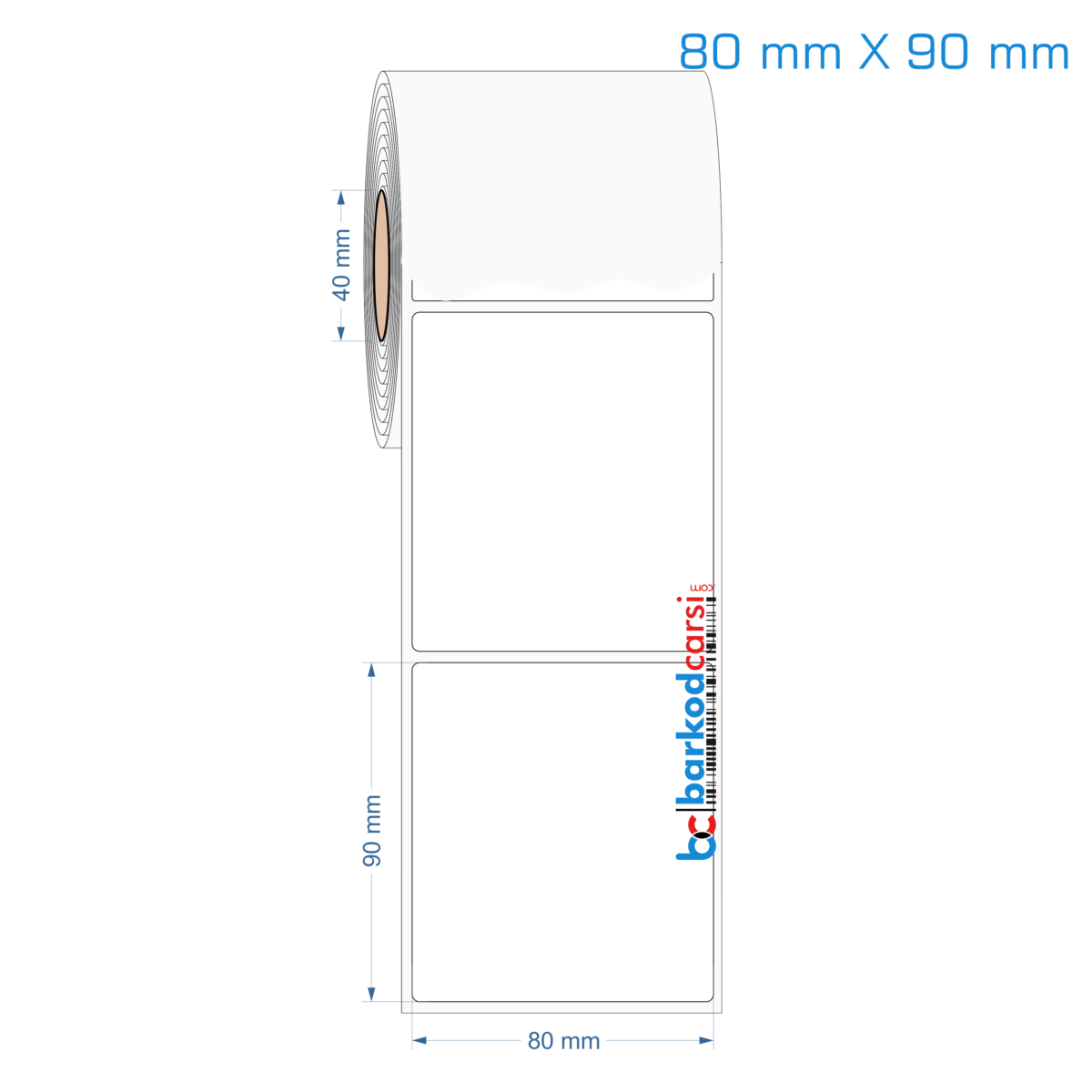 80x90 mm Opak / Mat PP, Fastyre Etiket (Fiyatları)