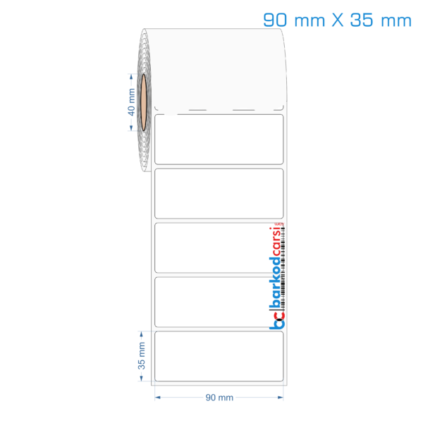 90x35 mm Opak / Mat PP, Fastyre Etiket (Fiyatları)