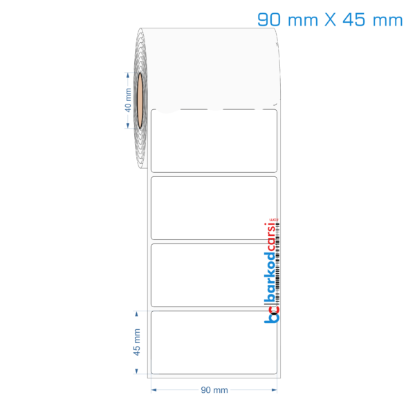 90x45 mm Opak / Mat PP, Fastyre Etiket (Fiyatları)
