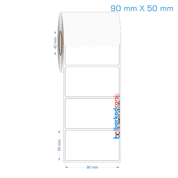 90x50 mm Opak / Mat PP, Fastyre Etiket (Fiyatları)